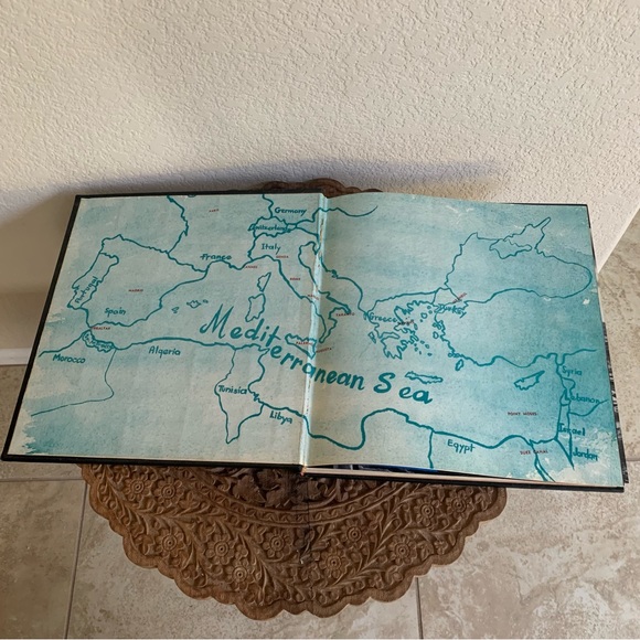 USS Coral Sea CV-43 US Navy 1956 Mediterranean Cruise Book Gibraltar Info Sheet - Picture 5 of 15